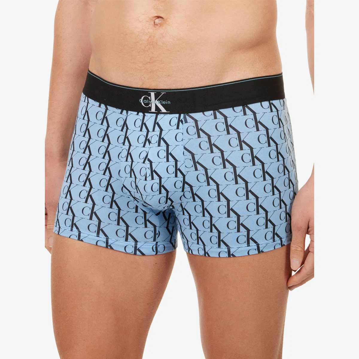 Комплект из трех плавок из эластичного хлопка с графической монограммой Calvin Klein, мультиколор — фото 4