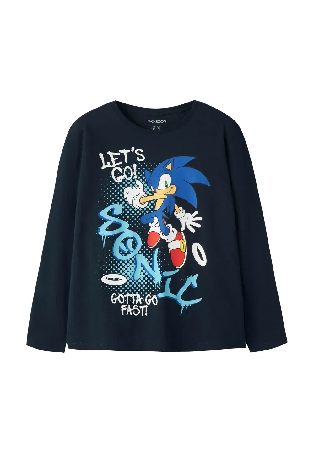 Футболка с длинными рукавами Sonic - топ с длинными рукавами Two Soon, Navy Blazer