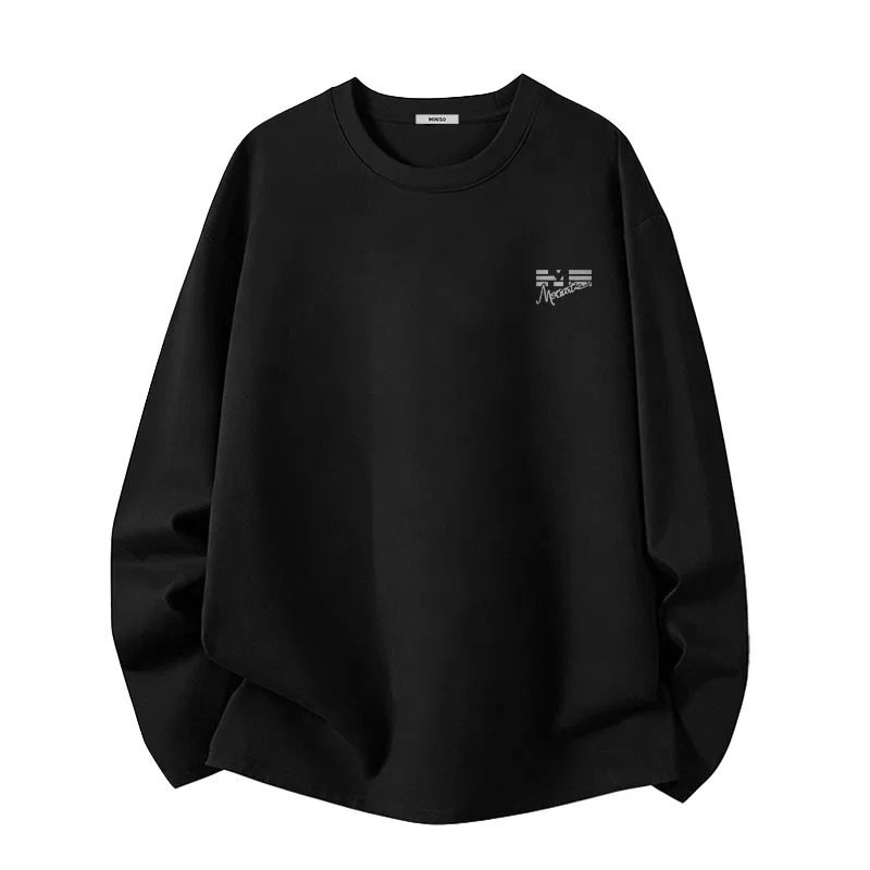 Футболка детская с принтом Three-Line Drive Chest Logo MINISO, Khaki — фото 3