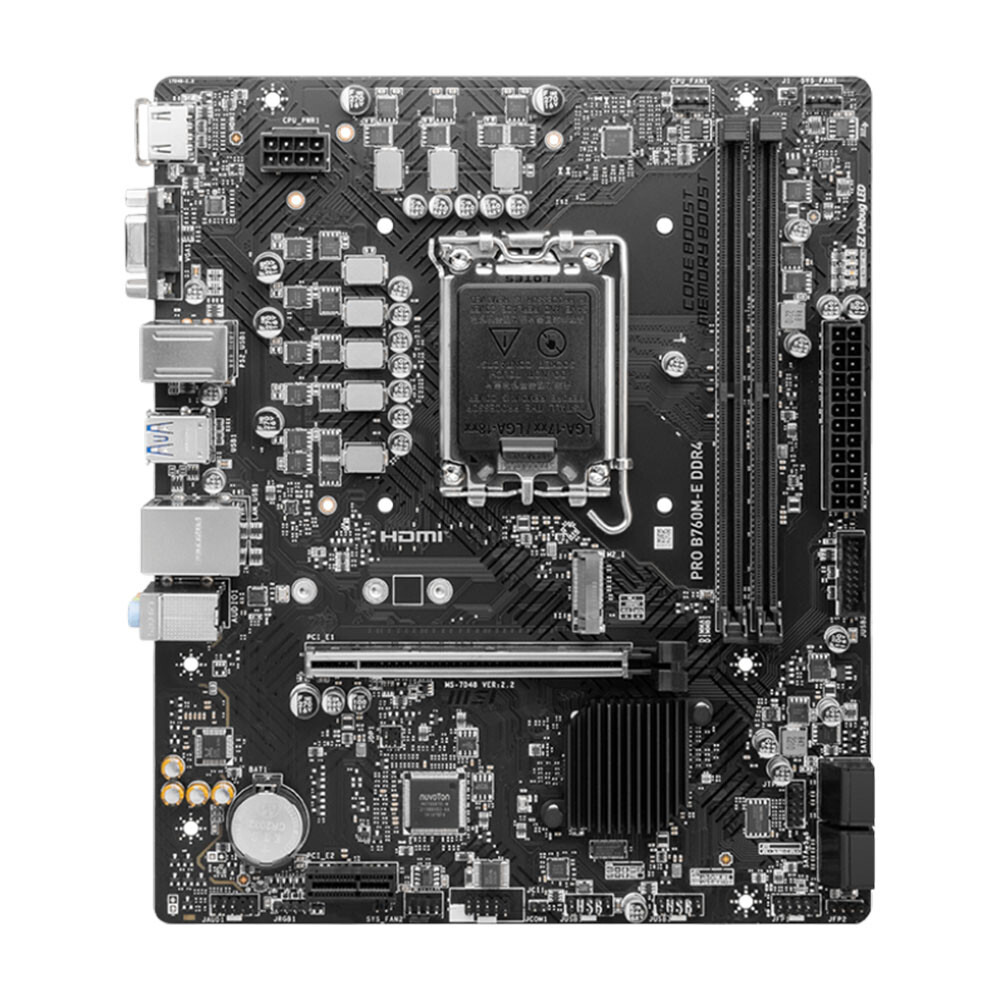 

Материнская плата MSI PRO B760M-E, LGA1700, DDR4