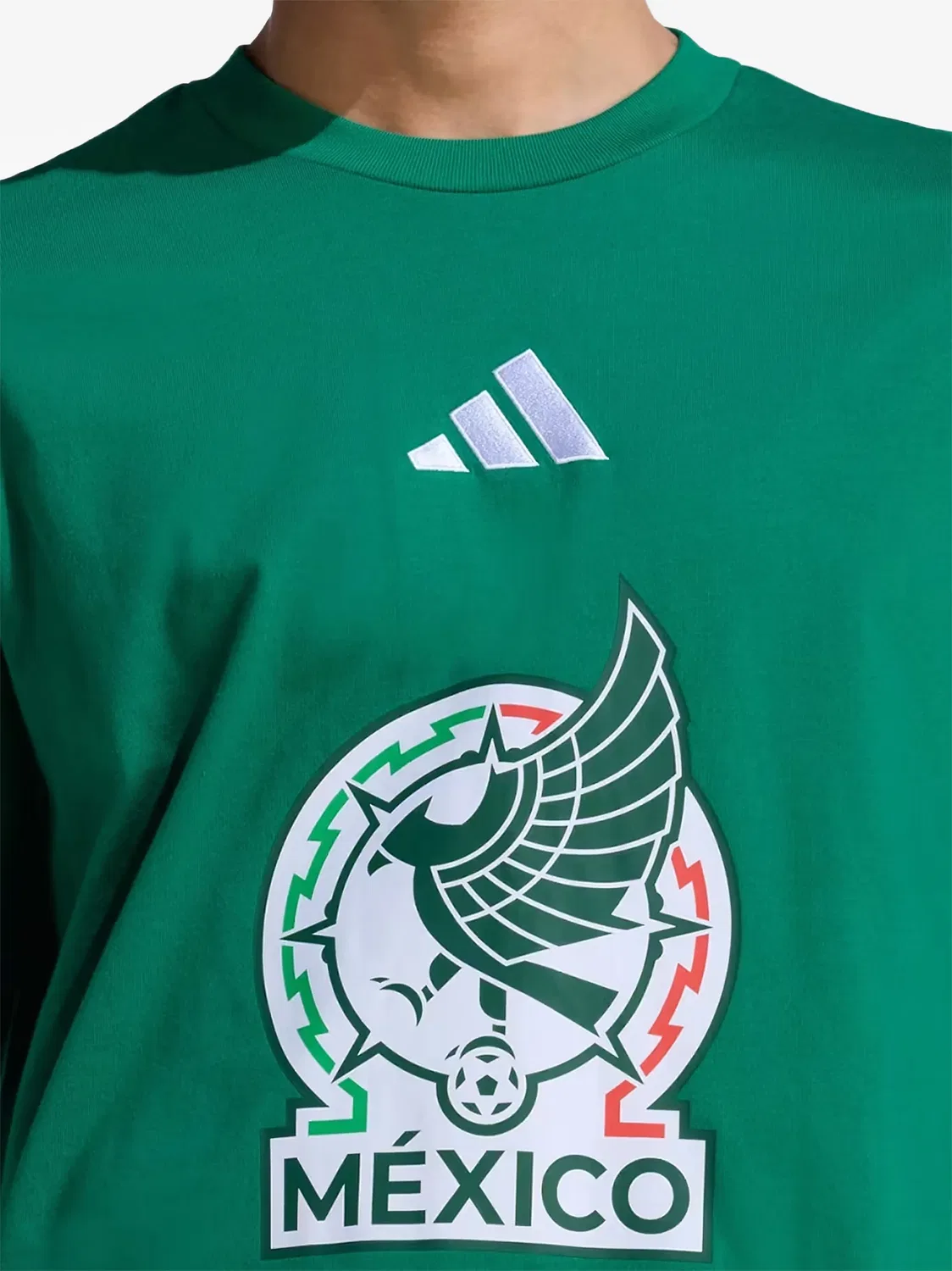 Футболка Mexico DNA с графичным принтом Adidas, зеленый — фото 2