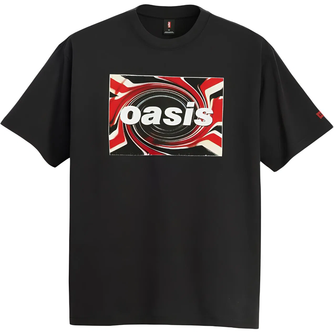 Футболка с круглым вырезом Oasis Collaboration, Levis, Black