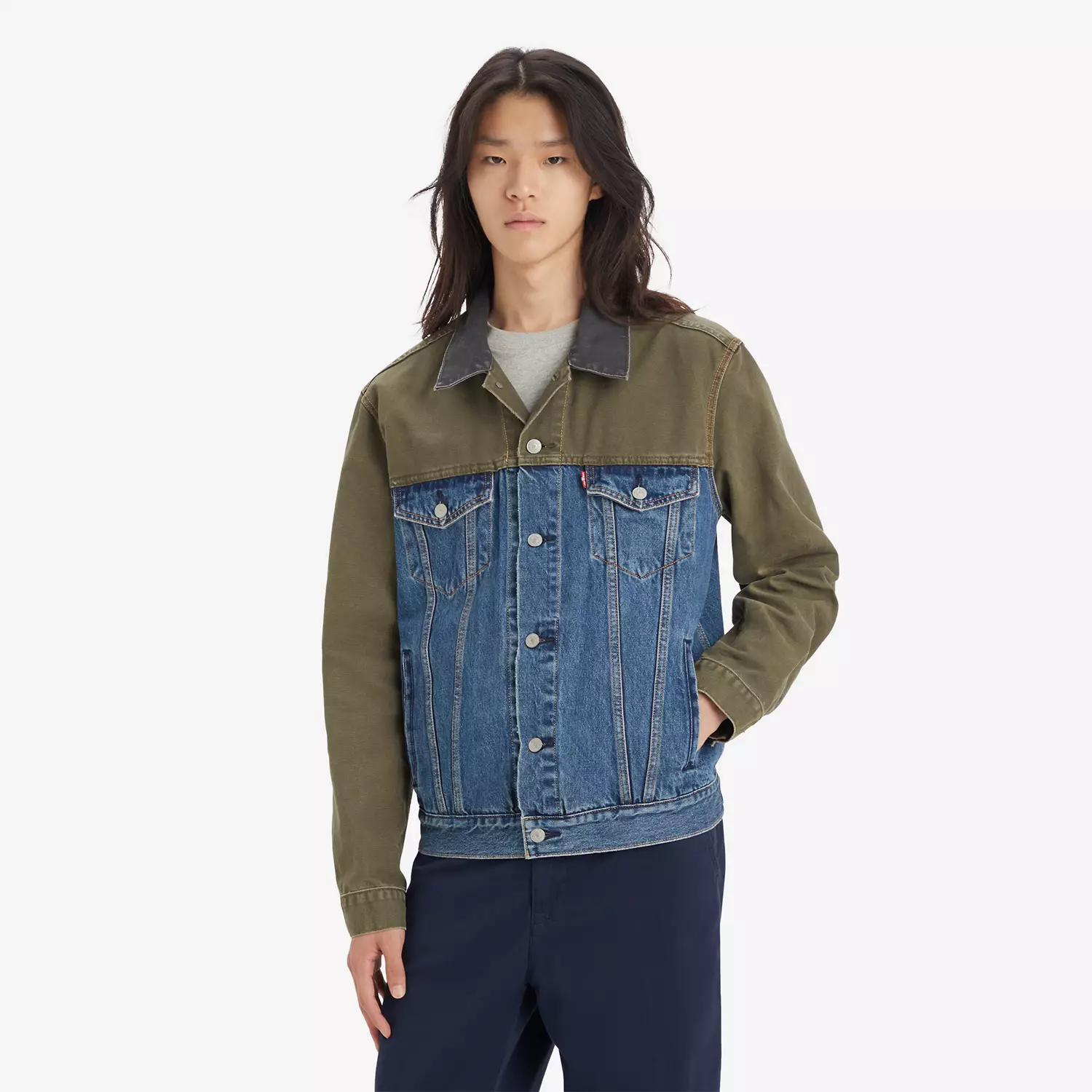 

Куртка дальнобойщика Levi's, цвет Levels To This - Medium Wash