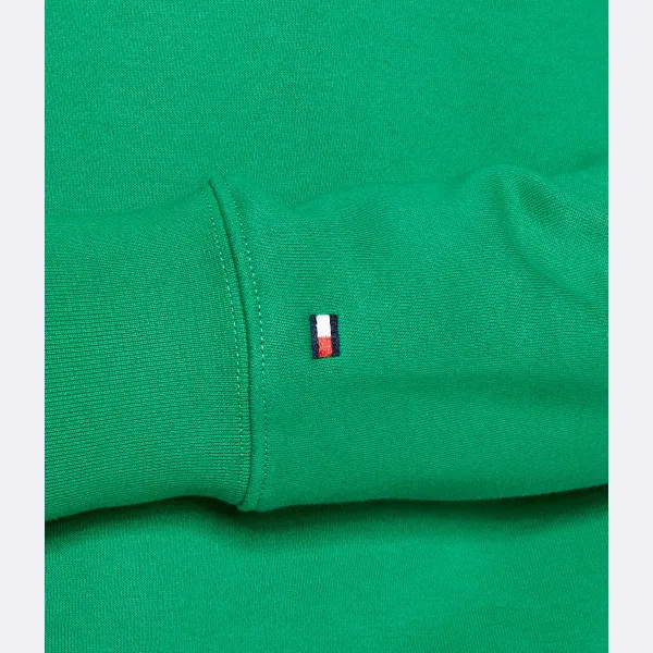 Толстовка обычного кроя с круглым вырезом Tommy Hilfiger, зеленый — фото 4