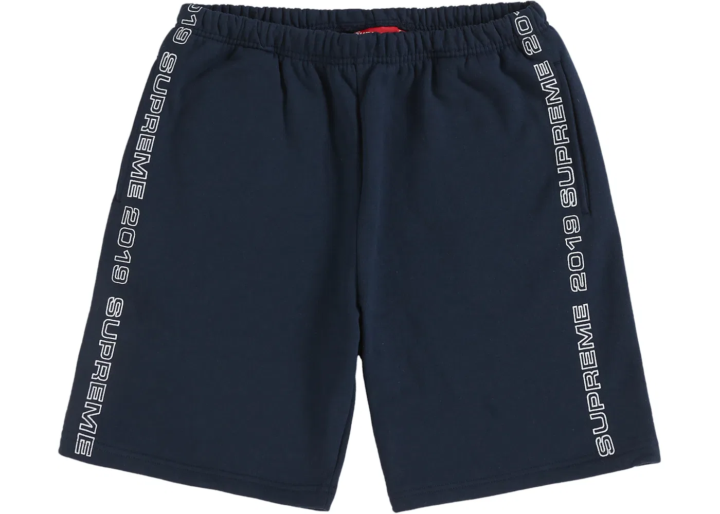 Мужские шорты с принтом Supreme Topline Sweatshort, Navy
