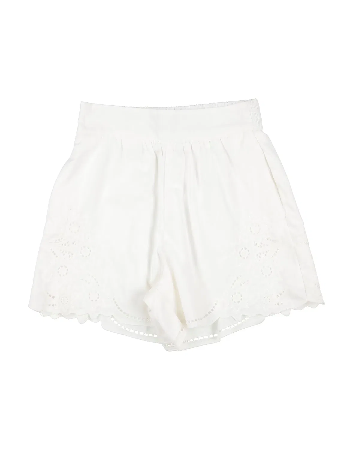 Детские шорты для девочек с рюшами Chloé, белый