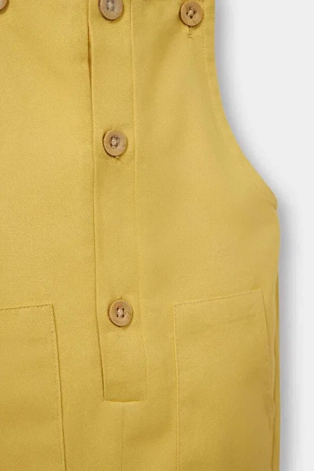 Детский комбинезон для мальчиков хлопковый Defacto, Yellow — фото 2