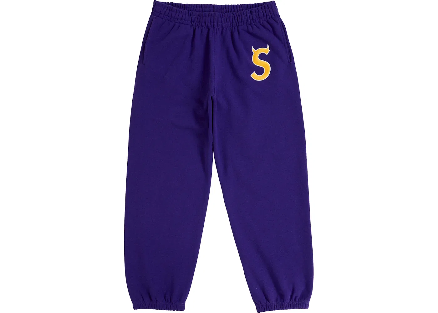 Мужские спортивные штаны с принтом Supreme Devil S Logo Supreme, Purple