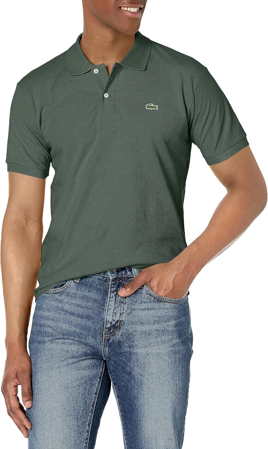 

Lacoste мужская оригинальная поло из пике, Sequoia