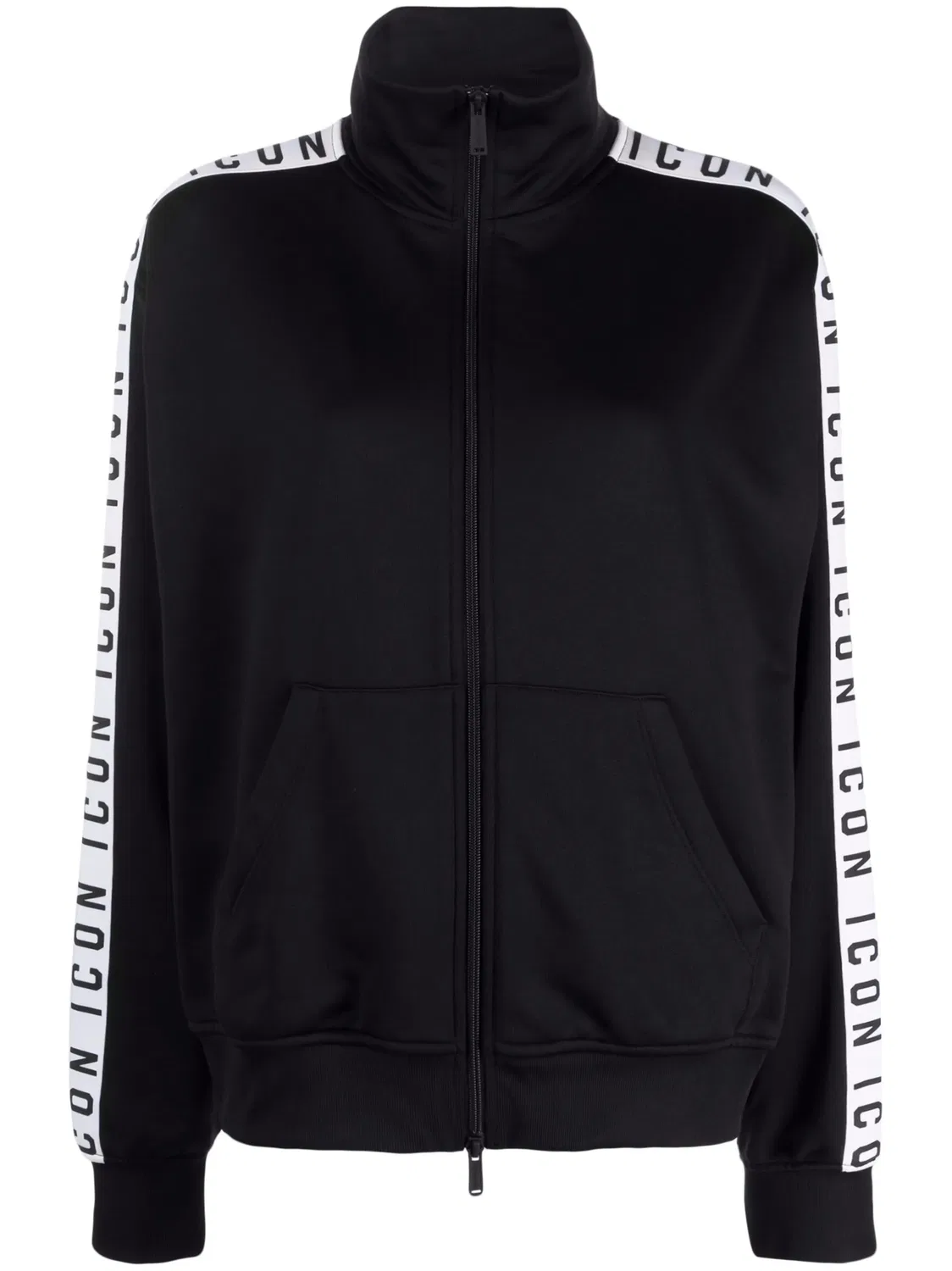 Куртка с молнией в стиле funnel-neck DSQUARED2, черный