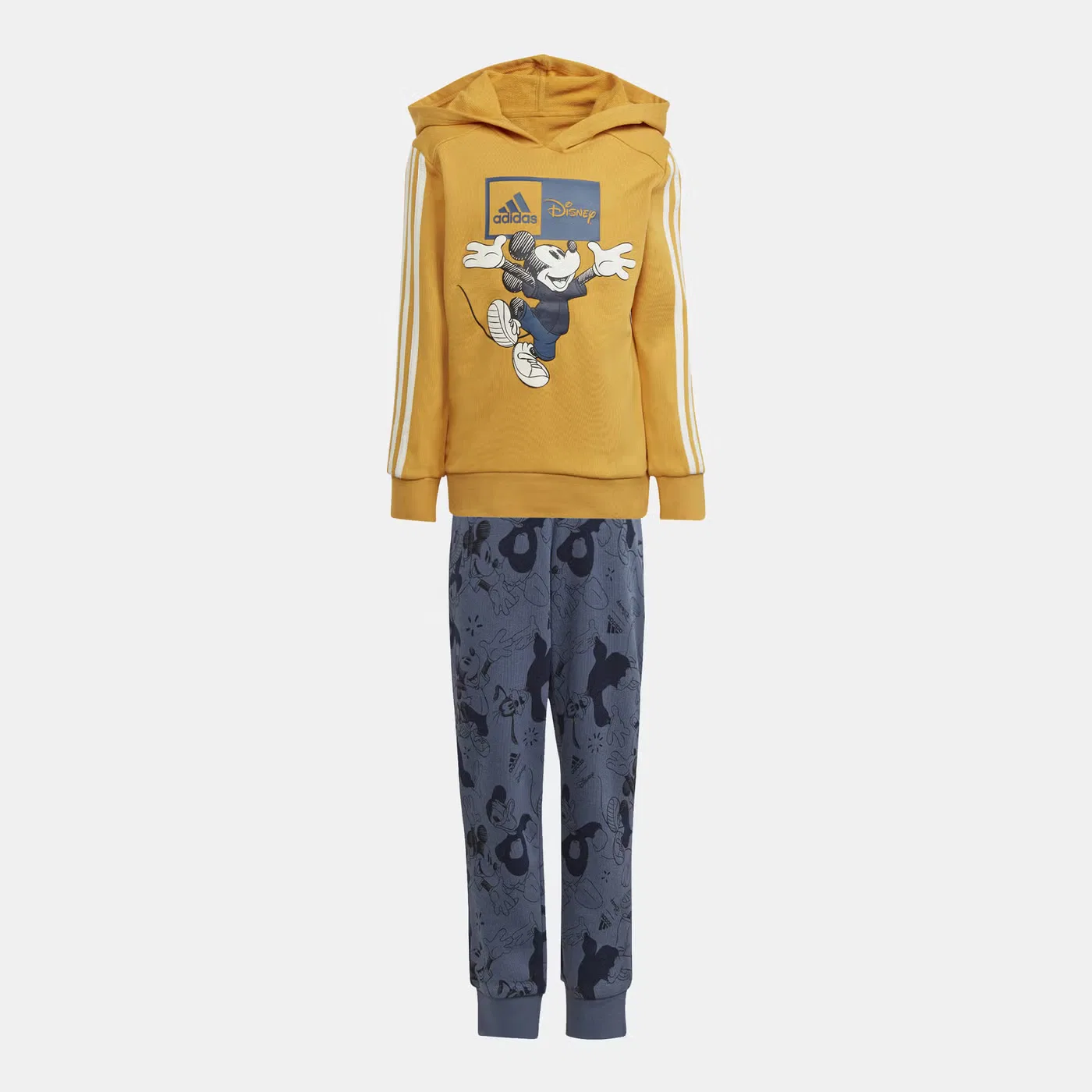Комплект детский с принтом Mickey Mouse Adidas, желтый
