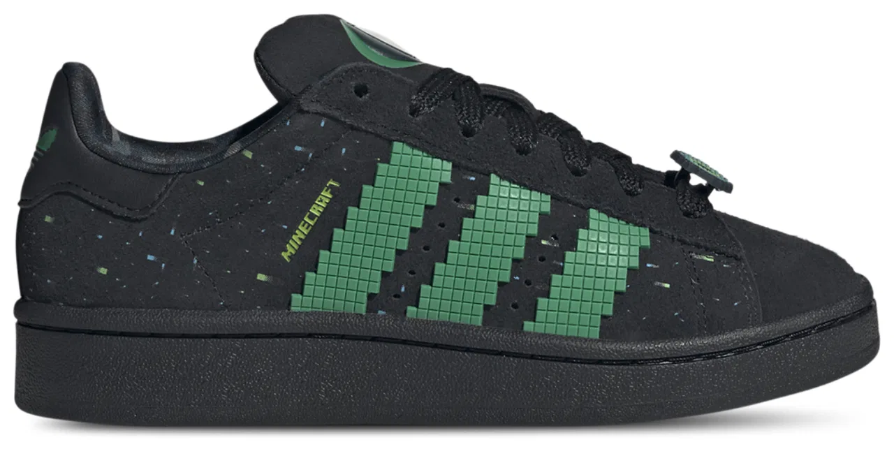 Кроссовки для мальчиков Adidas Originals x Minecraft Campus 00s, цвет Semi Court Green/Semi Solar Green/Core Black