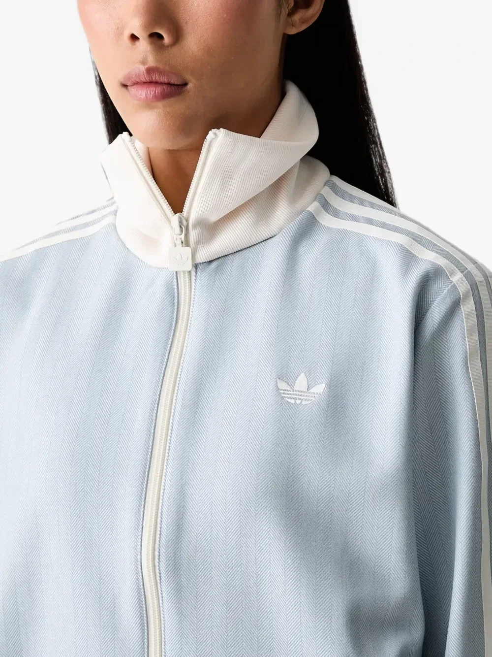 Твидовая спортивная куртка OG на молнии Adidas, синий — фото 3