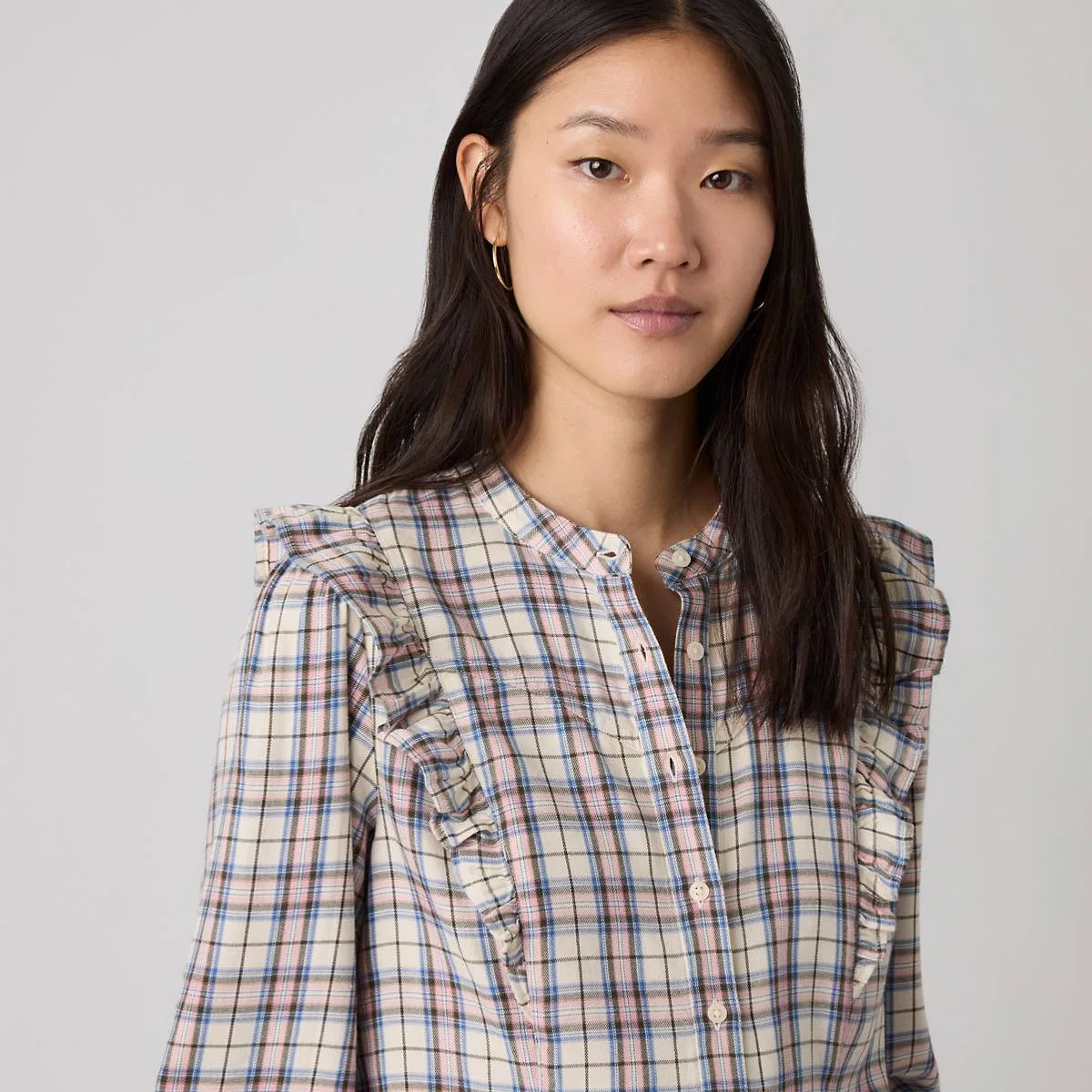 Рубашка в стиле вестерн Джесси Levi's, Poppi Plaid White Swan - Multi-Color — фото 2