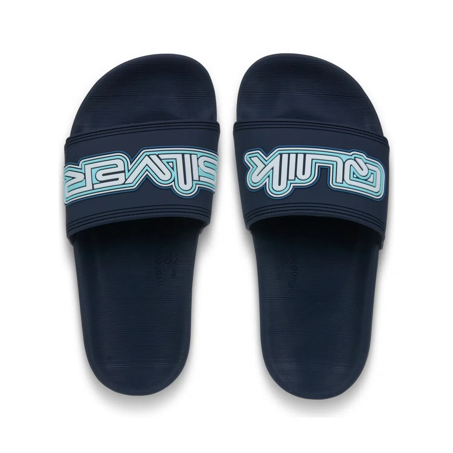 Детские сандалии-слайды с мягкой стелькой Quiksilver, Azul Marino — фото 4