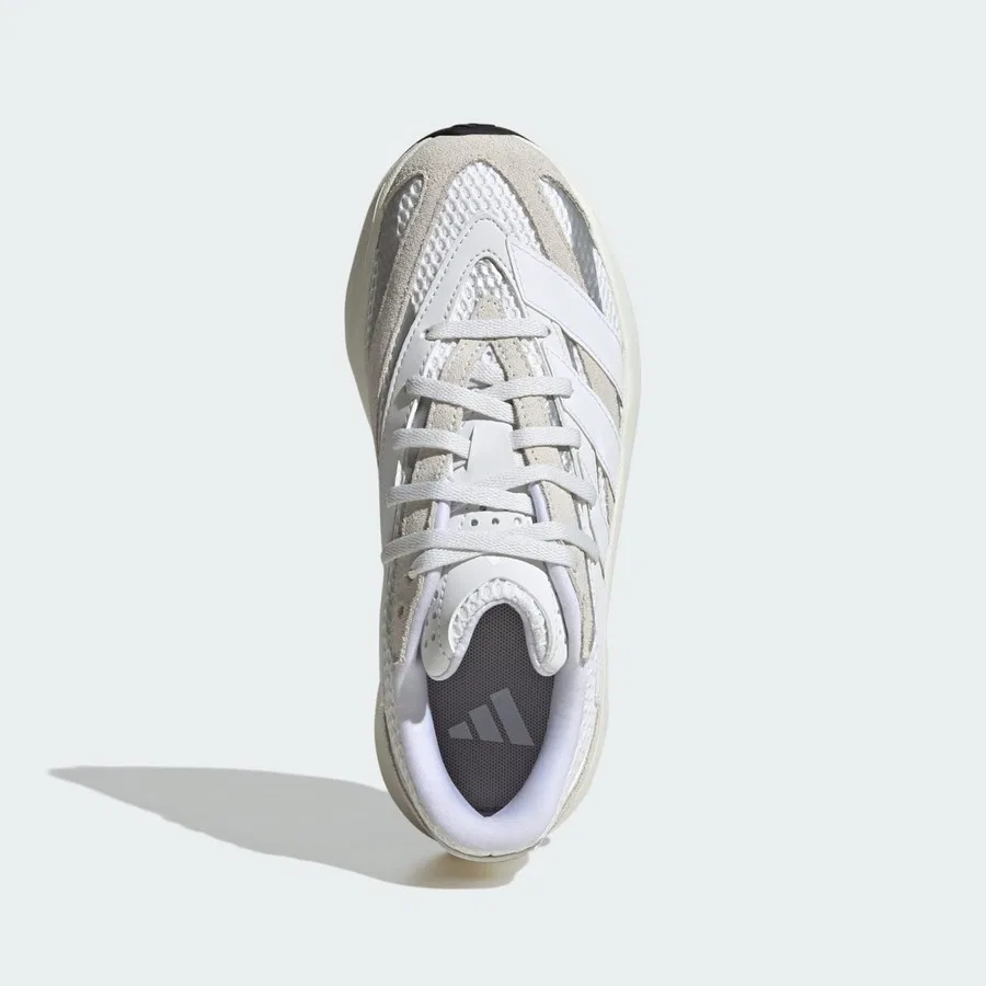 Детские кроссовки с кожаными вставками Lightblaze adidas, Белый — фото 3