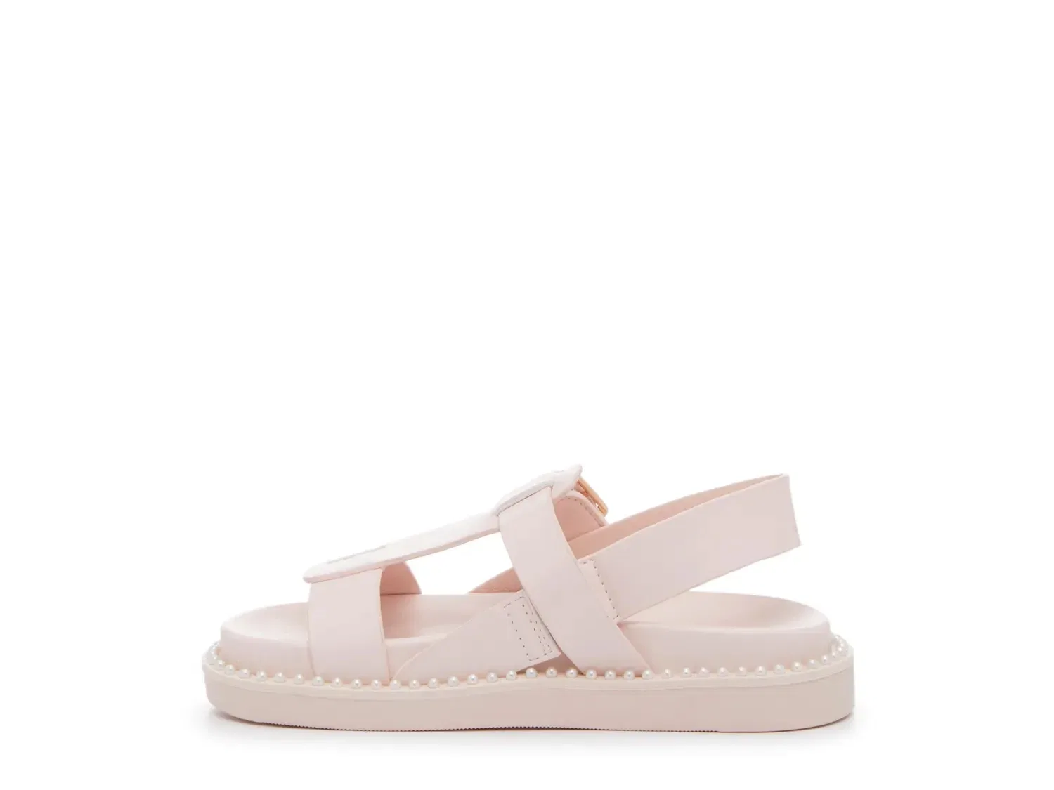 Сандалии с жемчугом Slappy, Steve Madden, светло-розовый — фото 3