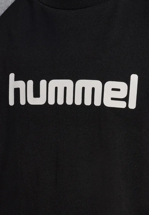 Футболка унисекс с принтом Hummel, черный/серый — фото 3