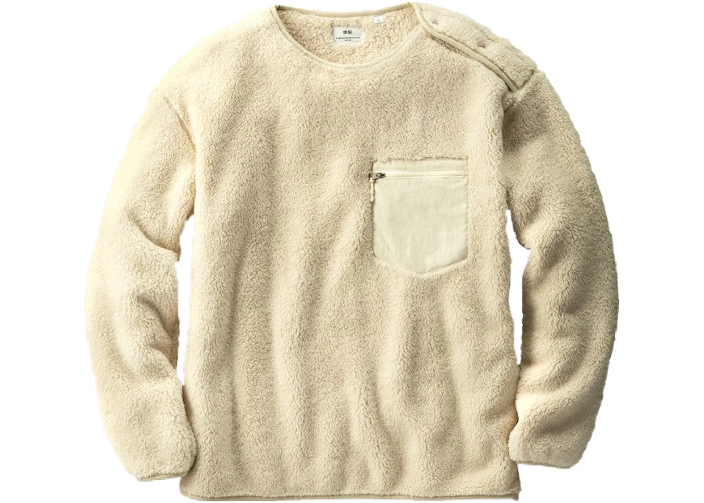 Мужской пуловер из флиса Fleece Pullover (US Sizing) Uniqlo, Cream