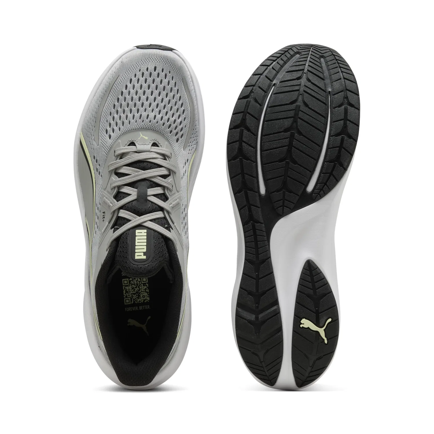 Детские беговые кроссовки для мальчиков Skyrocket Lite Adult PUMA, 2 Gray Echo White Apple Spritz — фото 4