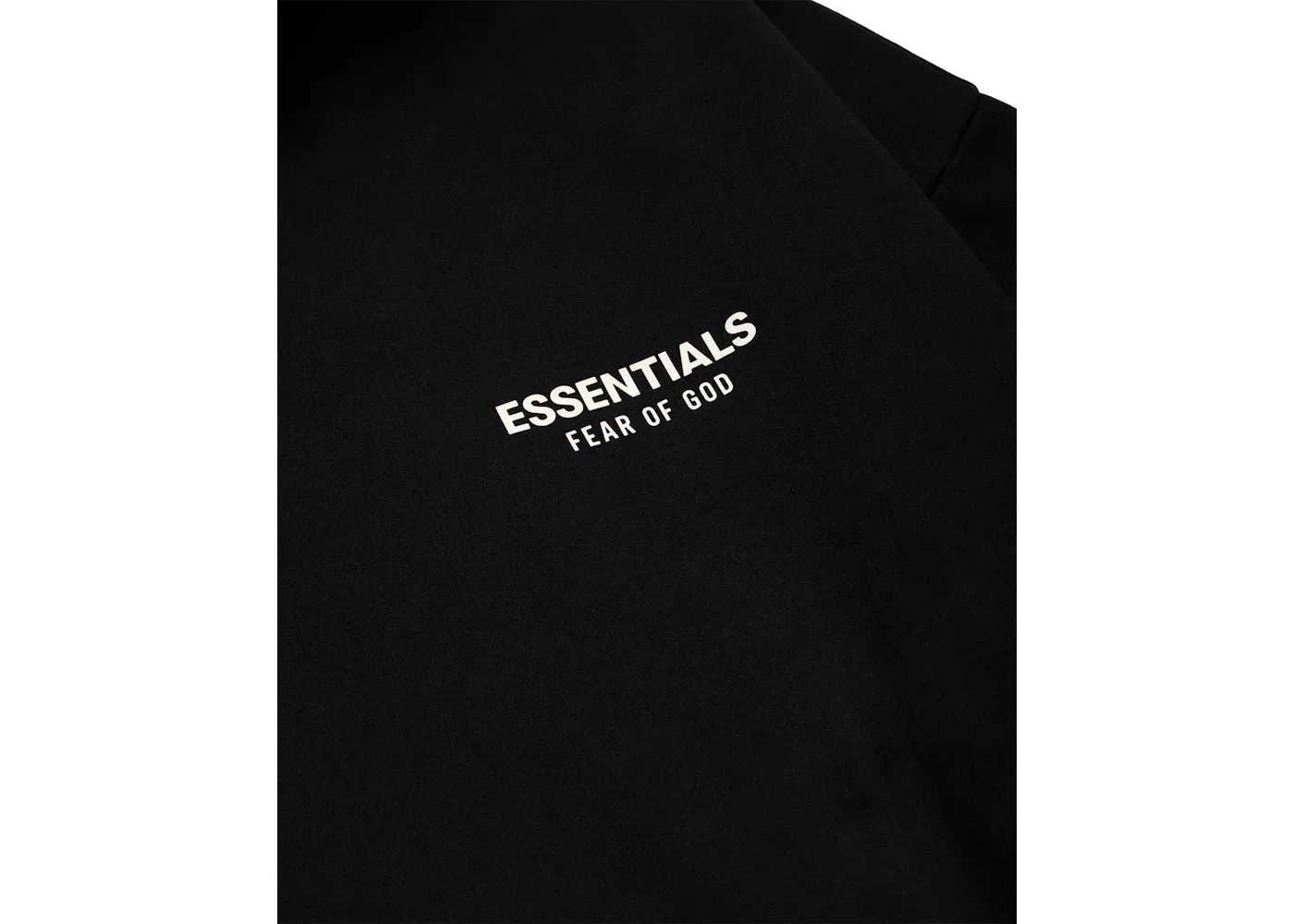 Мужской свитшот с принтом Fear of God Essentials Hoodie (FW24) Fear of God, Black — фото 3