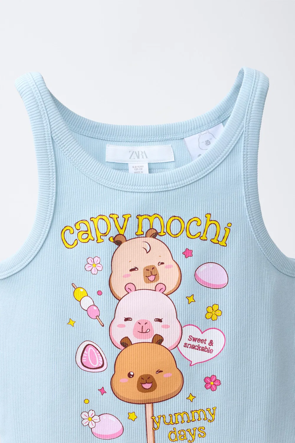 CAPYFUN CAPYBARA ТОП В РЕБРИКУ ZARA, Pastel Blue — фото 3