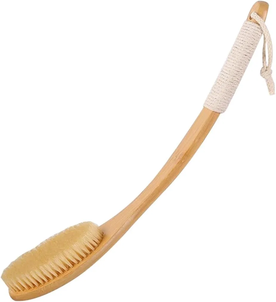 Щетка для тела с длинной ручкой, Bamboo, Original Color B, 56x7.6 см Generic