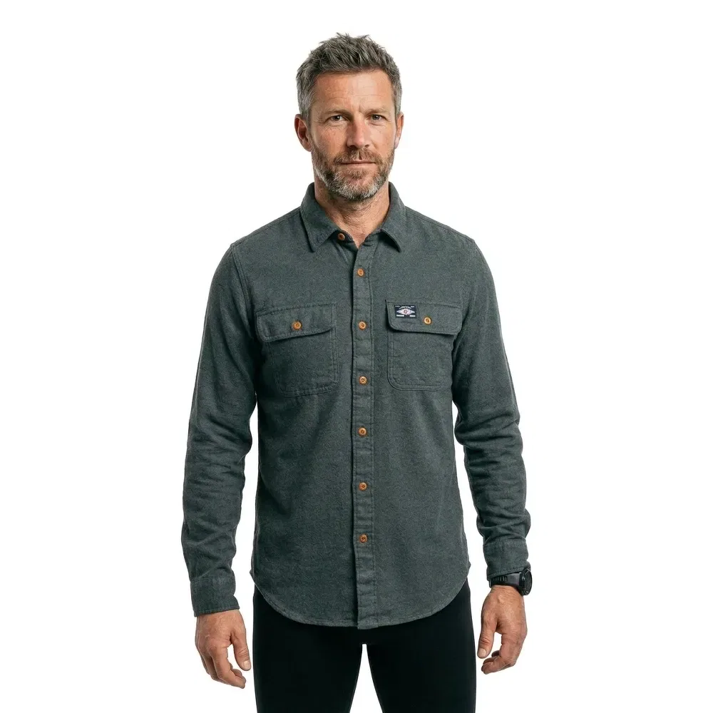 Рубашка фланелевая с длинным рукавом Workwear Superdry, зеленый — фото 3