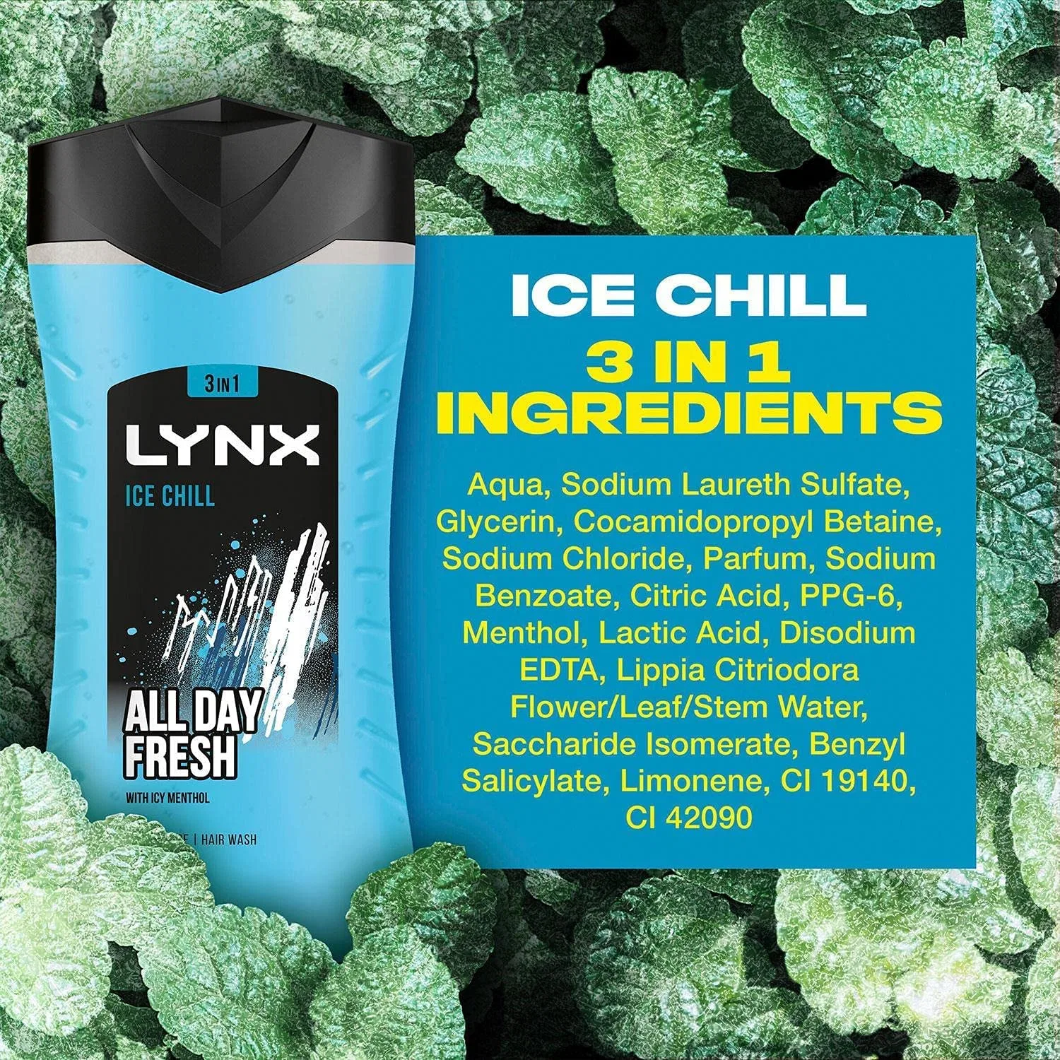 Гель для душа Ice Chill, Lynx, набор 6 шт., 225 мл — фото 3