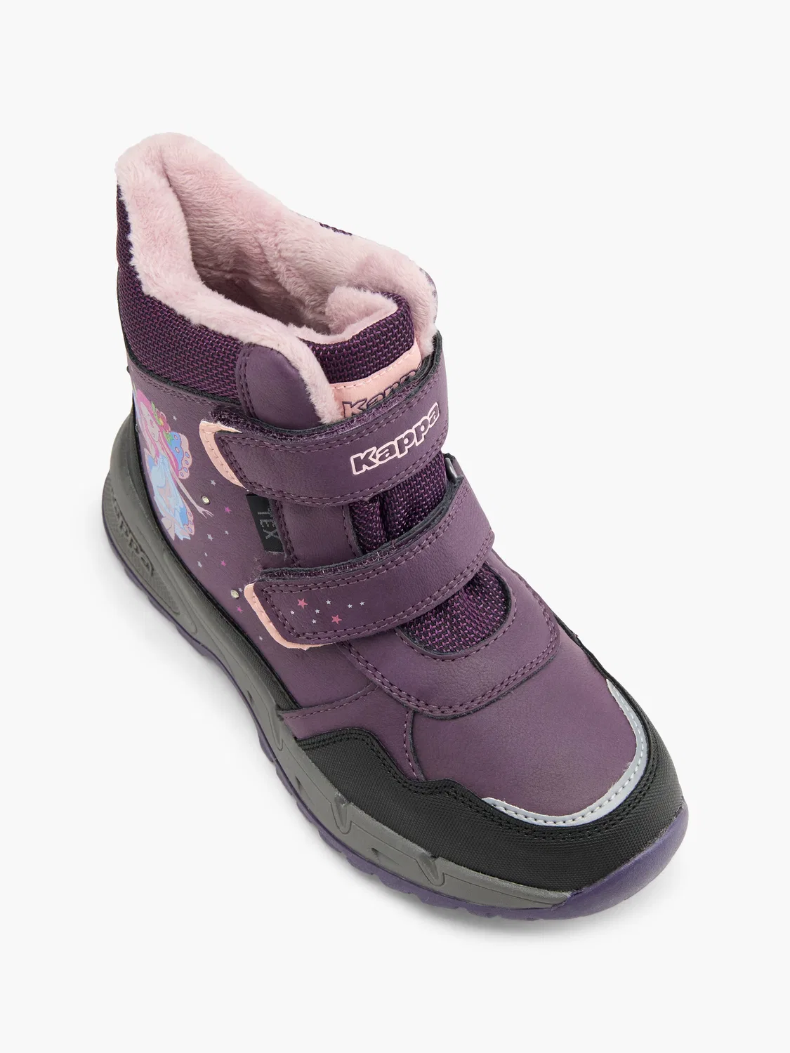 Детские зимние ботинки на липучках Kappa, цвет Violet — фото 2