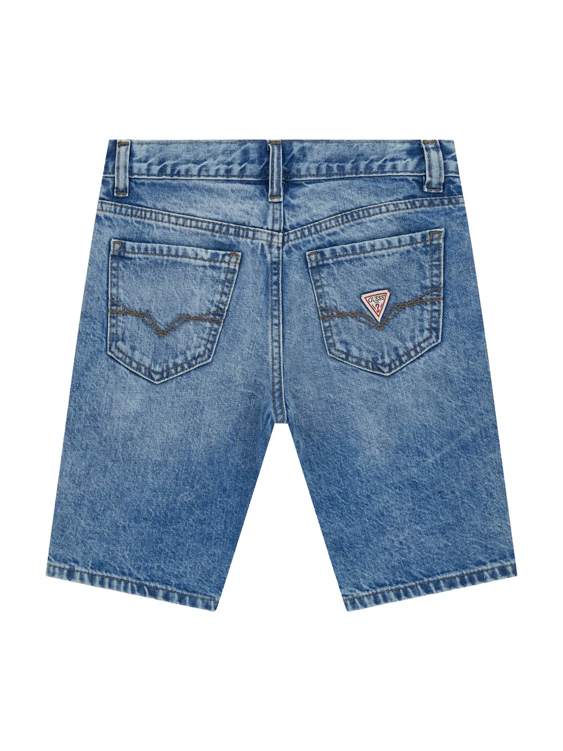 Джинсовые шорты стандартного кроя для мальчика Guess, синий — фото 3