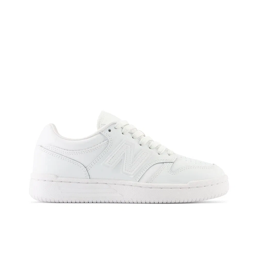 Детские кроссовки для мальчиков с принтом 480 Cm New Balance, White Synthetic Leather — фото 3