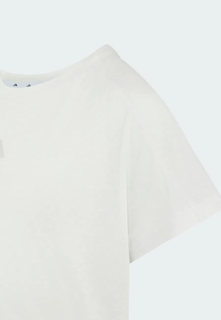 Спортивная футболка ADIDAS SPORTSWEAR Performance Shirt 'ADIDAS GIRLS' белого цвета — фото 4