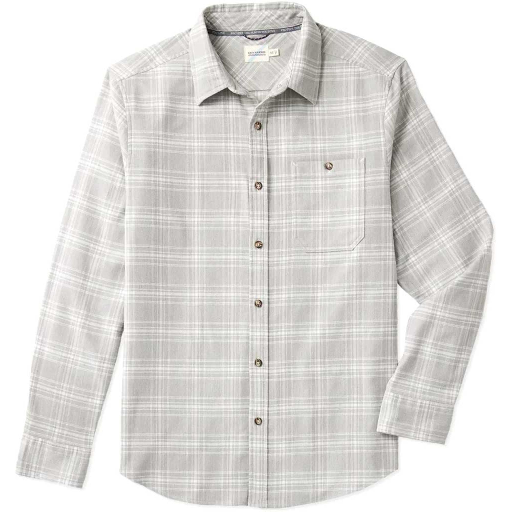 

Мужская легкая фланелевая рубашка "Морской берег" Fair Harbor, Light Grey Plaid