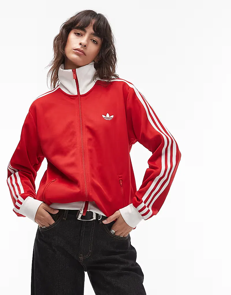 Классическая спортивная футболка Adidas Originals, красный