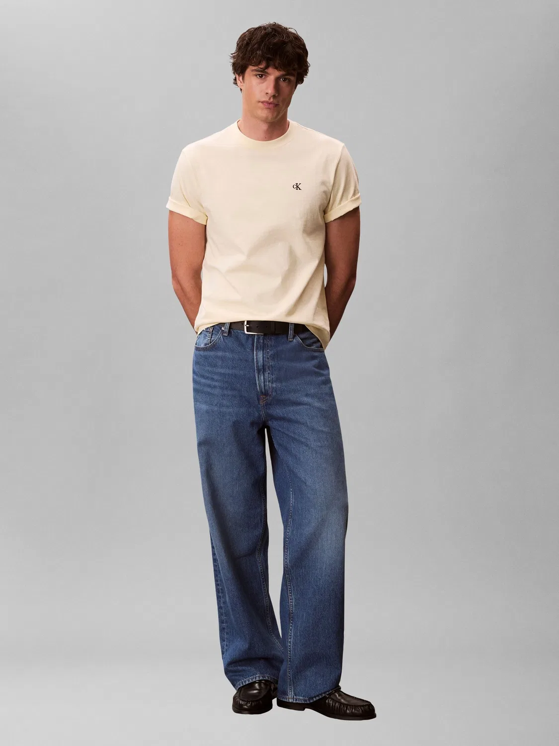 Футболка с монограммой Calvin Klein, желтый