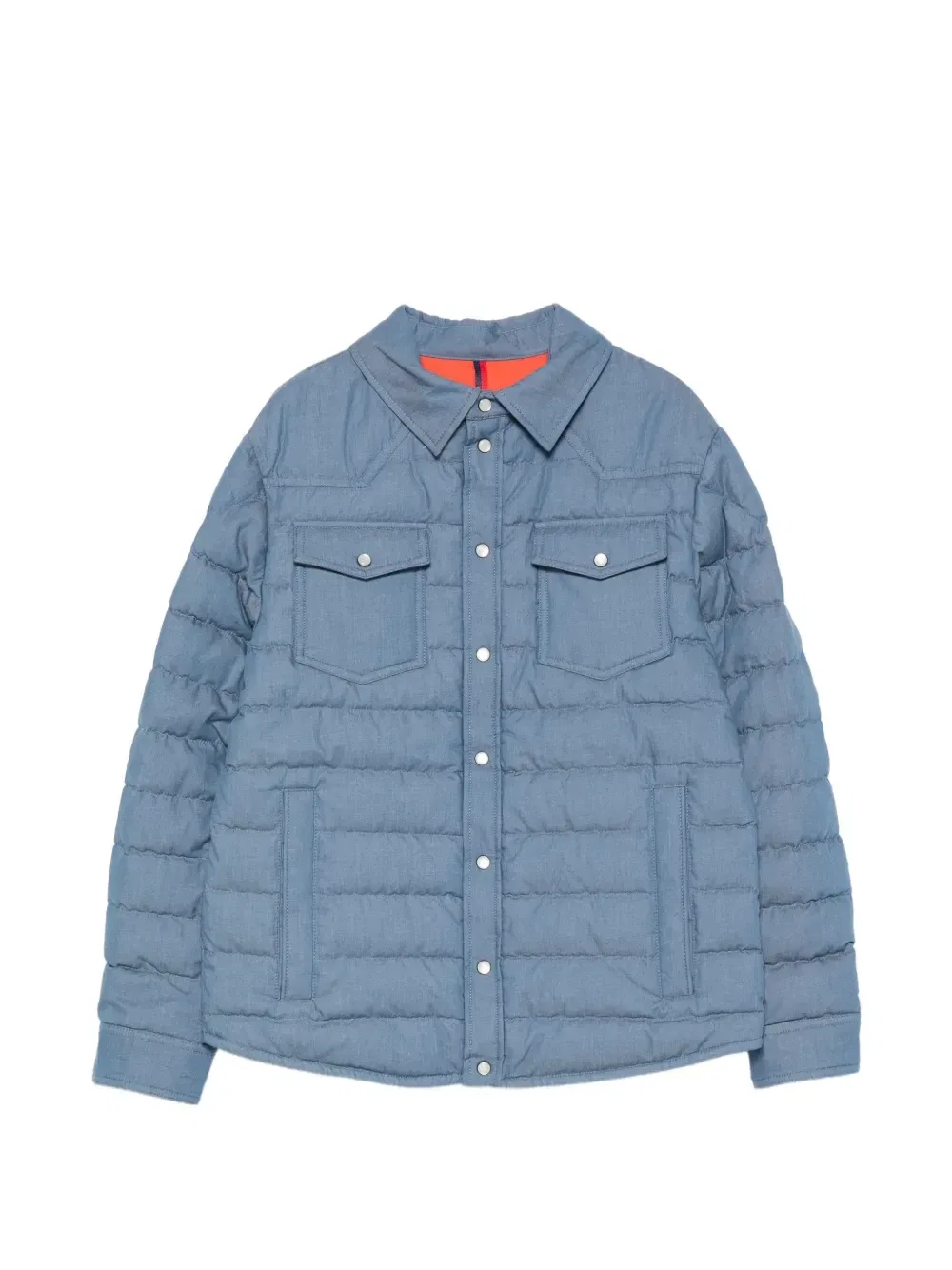 Стеганое хлопковое пальто Moncler Enfant, синий