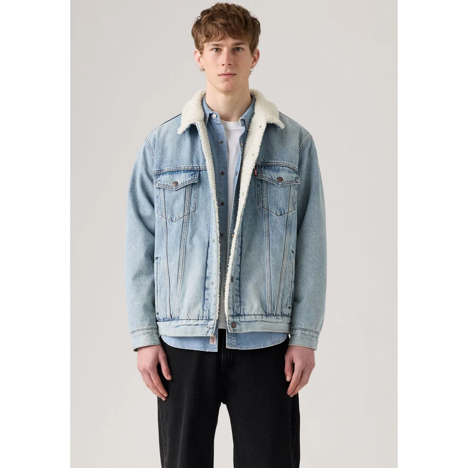 Мужская джинсовая куртка с подкладкой Levi's, Kentucky Blue Sherpa