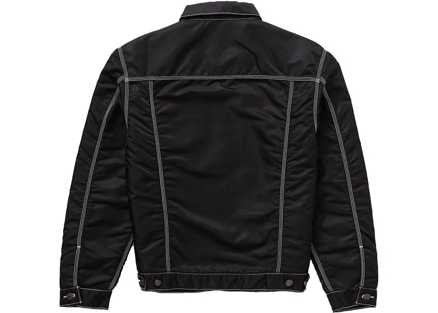 Мужская куртка-тракер Supreme Trucker Jacket, Black — фото 3