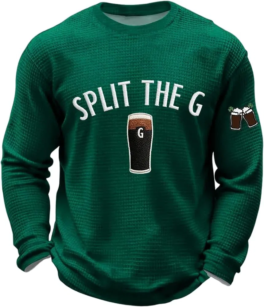 Мужская футболка с принтом Split The G, Green