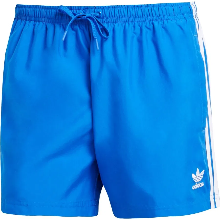 Плавки спортивные с принтом Adicolor 3-Stripes adidas Originals, Черный — фото 3