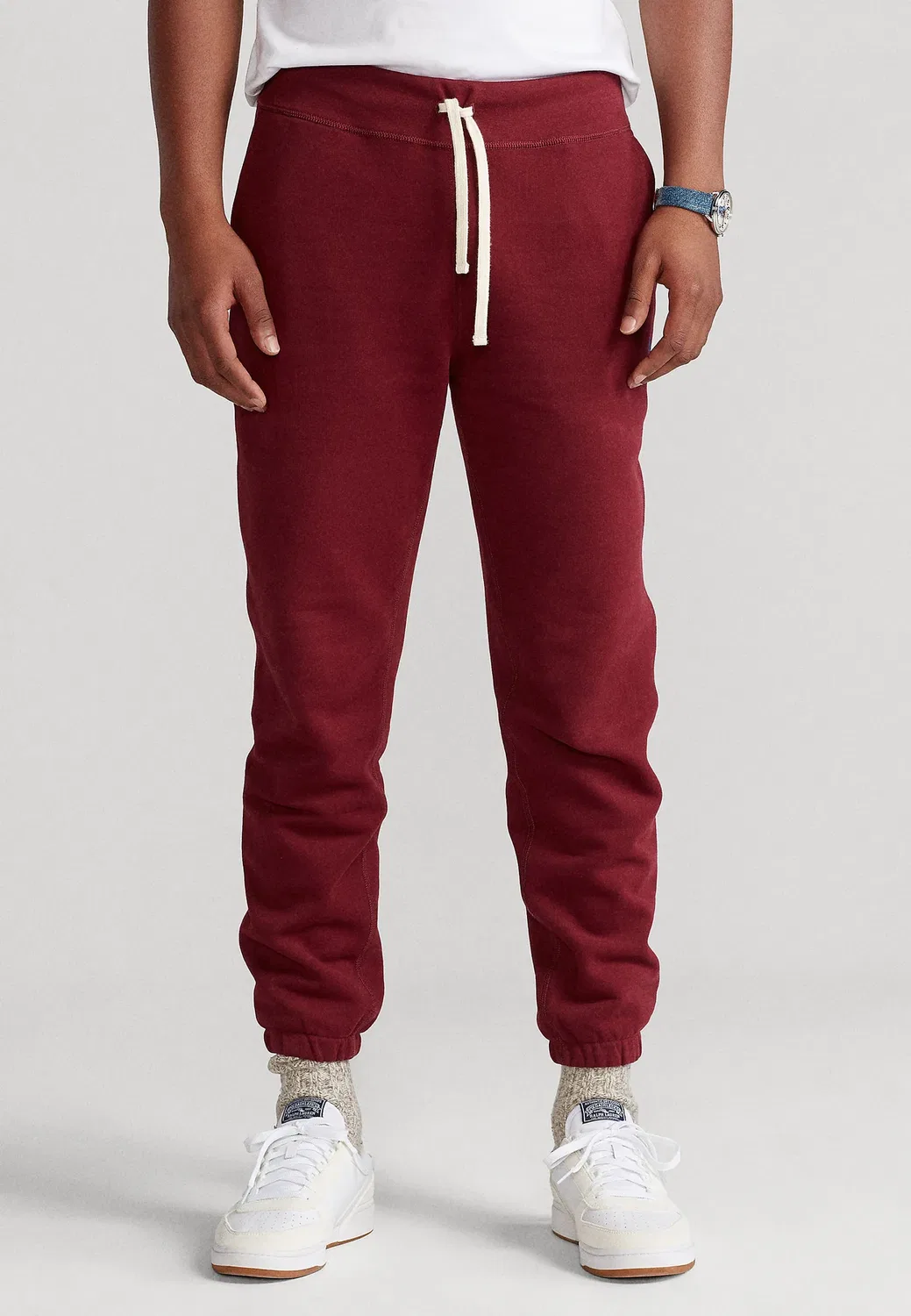 Спортивные штаны из флиса RL - брюки от спортивного костюма Polo Ralph Lauren, Classic Wine