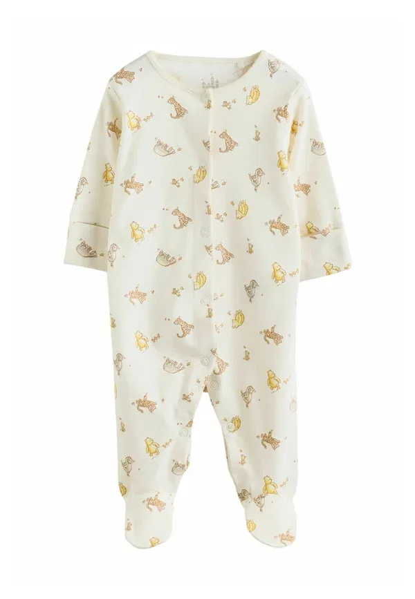 Комплект из 3 боди с длинным рукавом, хлопок, Regular fit - baby sleepsuits 3 pack, Next, sage green, зеленый — фото 4