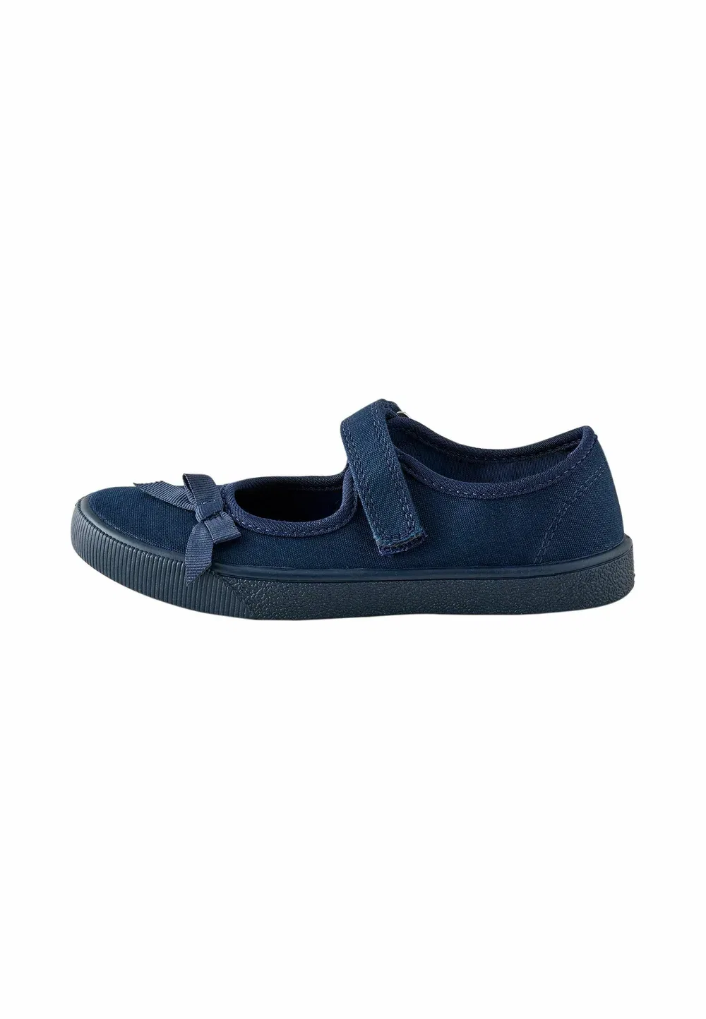 Стандартный крой - кеды с бантом - балетки с ремешком на щиколотке Next, Navy Blue