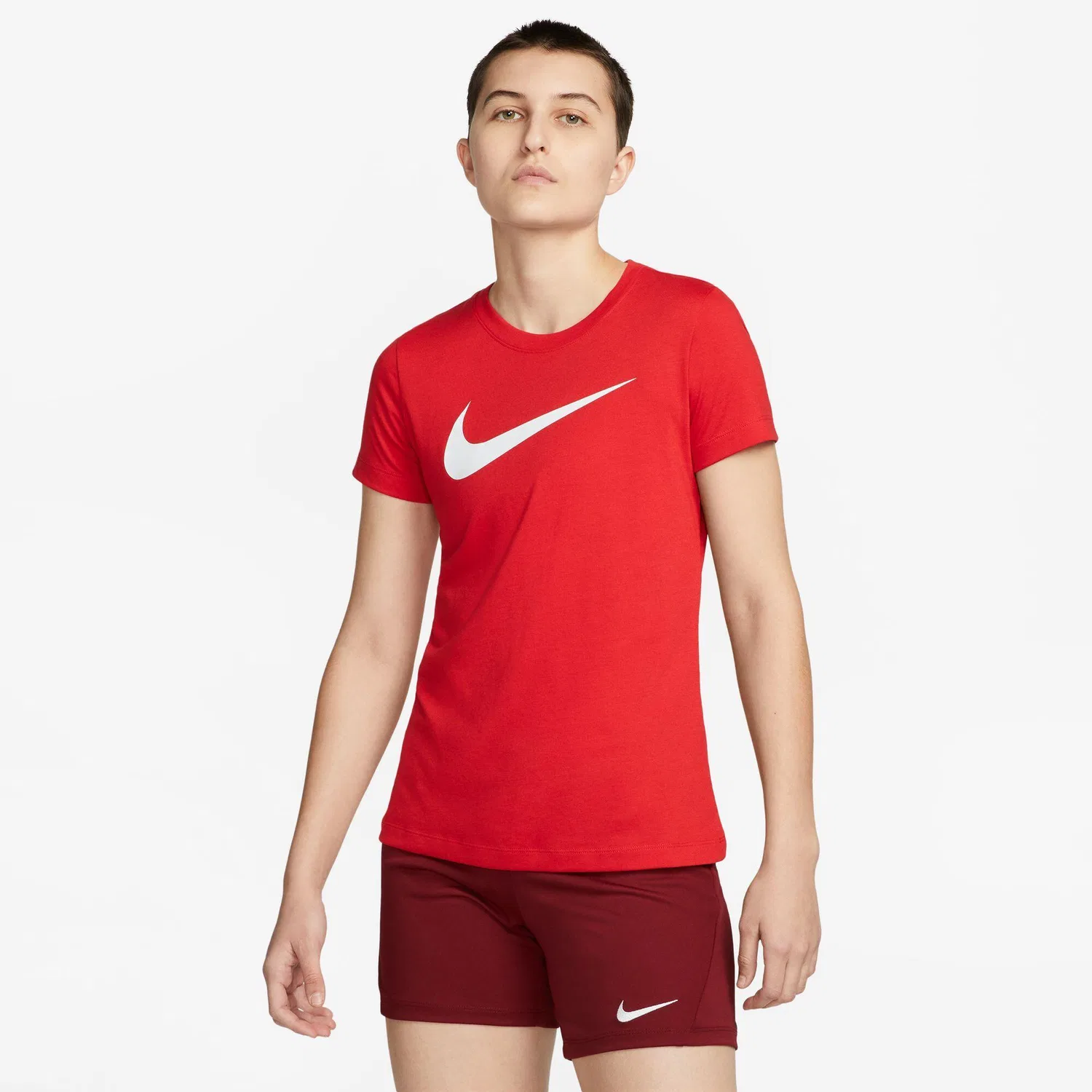 Женская футболка с технологией Dri-FIT Park 20 Nike, Rot Weiss