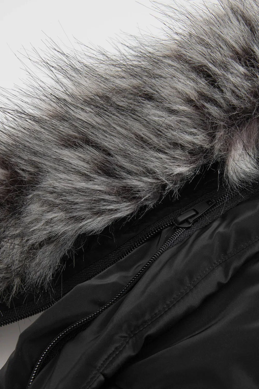 Детская зимняя куртка с отстегивающимся мехом Madchen Wanderjacke Winterjacke ZL3 Lemon Explore, Schwarz — фото 4