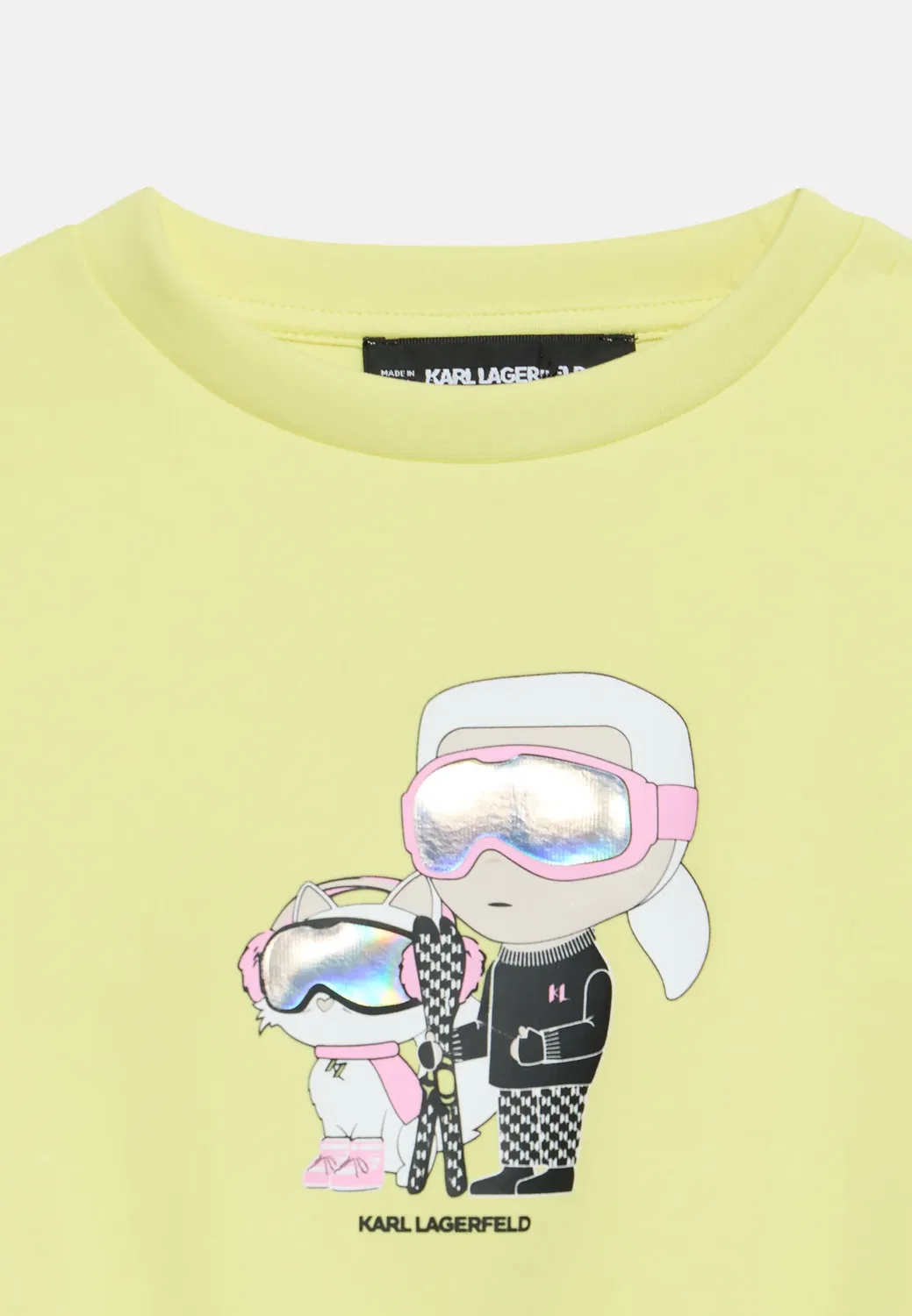 Толстовка Karl Lagerfeld Kids, Yellow — фото 4