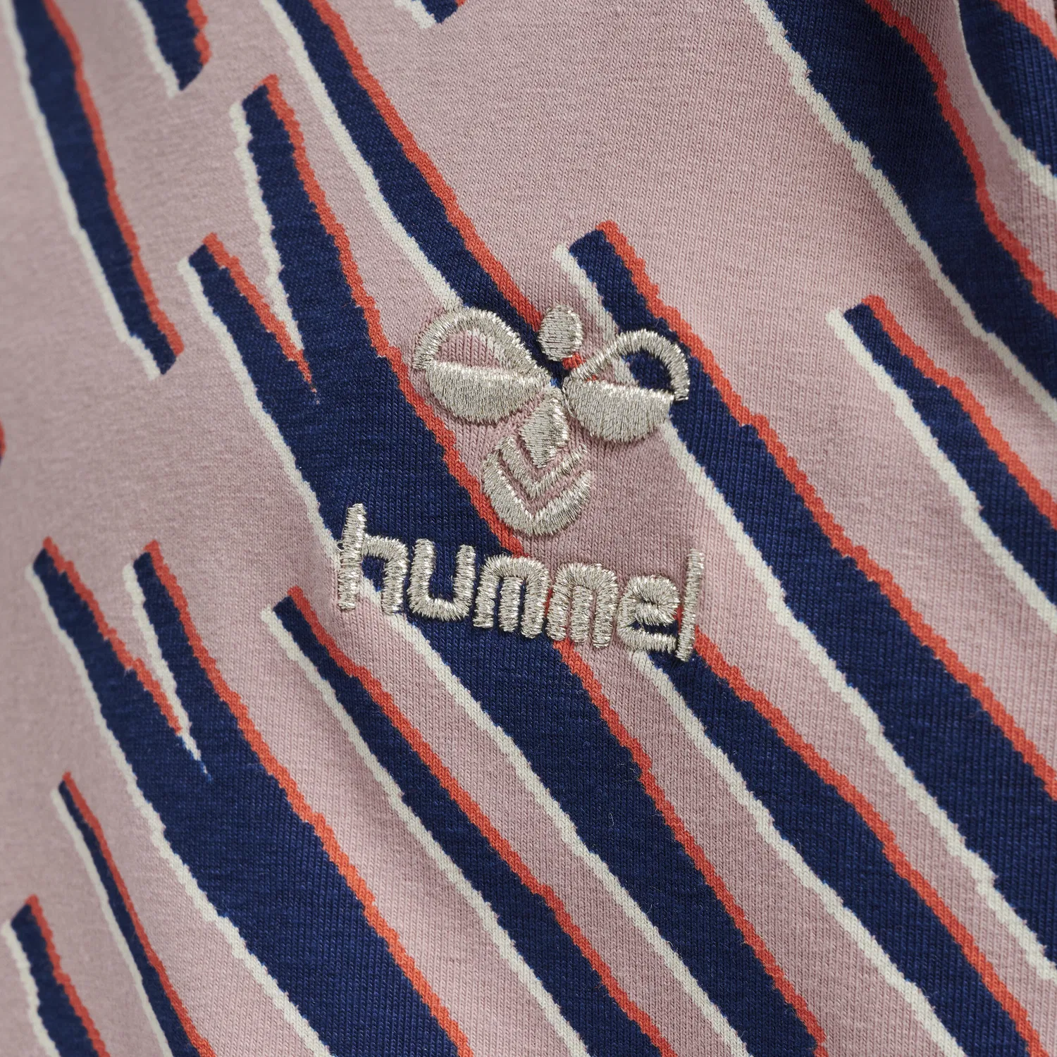 Детское платье для девочек из джерси Amelia Hummel, Violett Hellrosa Blutenblattbeige — фото 4