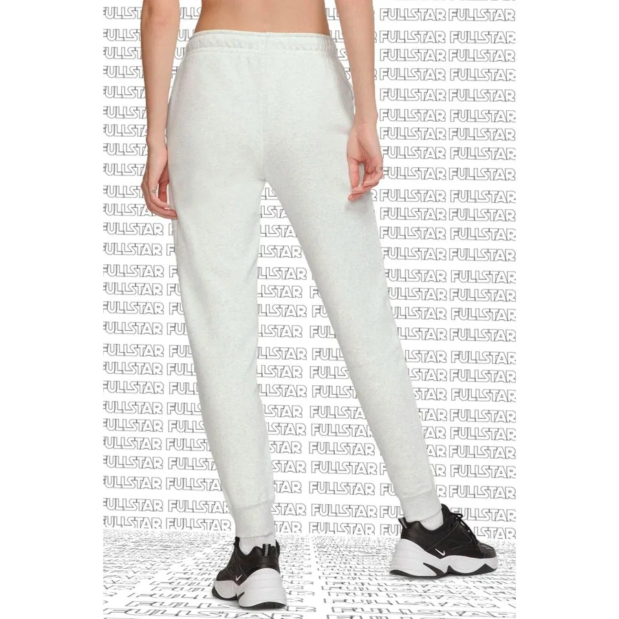 Женские спортивные штаны из футера с вышивкой Nike Sportswear Essential, Кремовый — фото 2