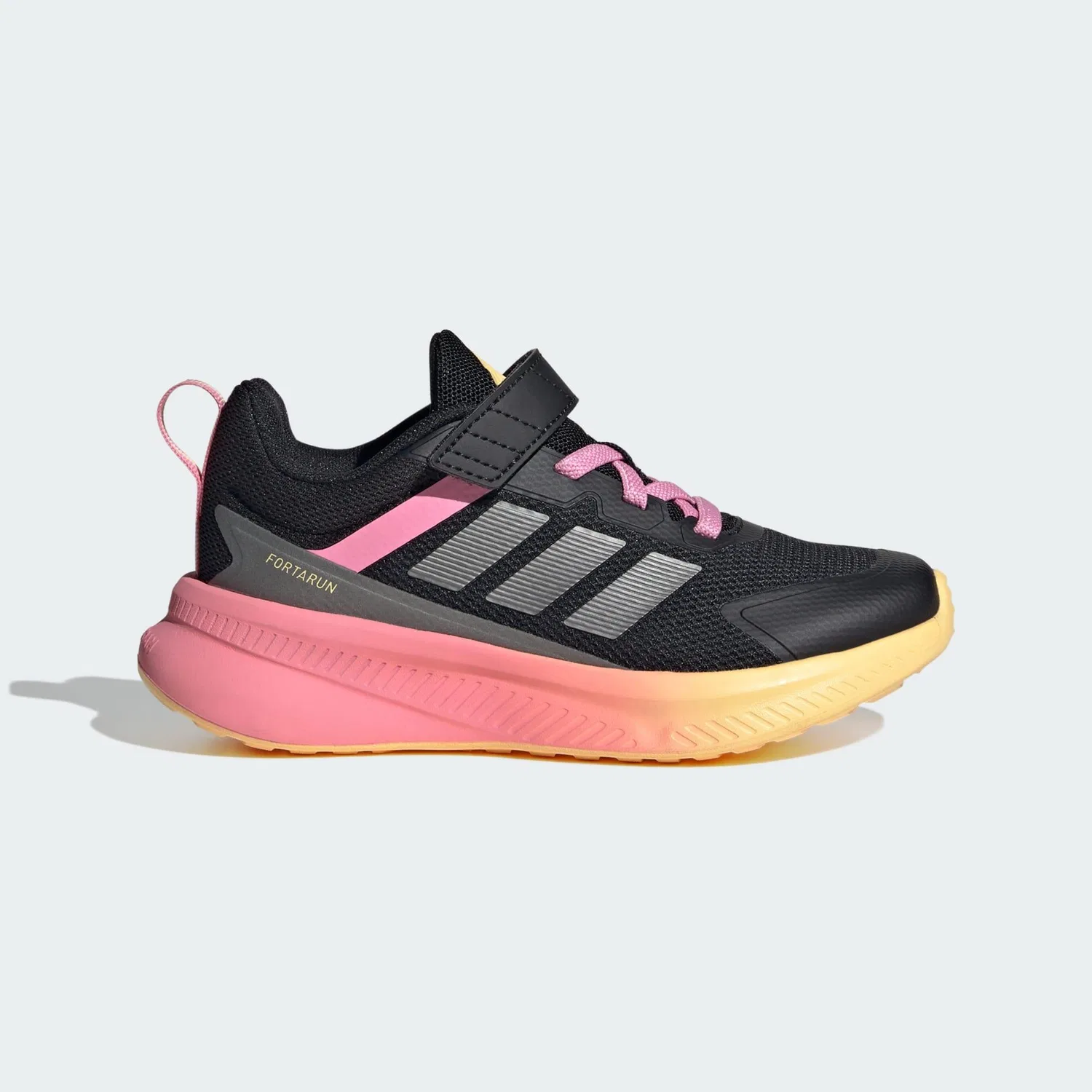 Детские кроссовки с ремешком Fortarun 4.0 Adidas, Schwarz Rosa Grau